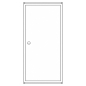 Preview: Zählerschrank 3.HZ 1 Zählerplatz, 1 Verteiler, Höhe 1100mm (Tür)