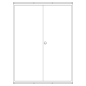 Preview: Zählerschrank 3.HZ 5 Zähler, TSG, Verteiler, Höhe 1400mm (Tür)
