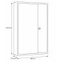 Preview: Schiegl Zählerschrank 1 Zähler, TSG, 2 Verteiler, APZ, 3.HZ, 1400mm (Maße)