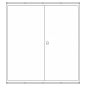 Preview: Zählerschrank 3.HZ 5 Zähler, TSG, Verteiler, TK-Feld, Höhe 1400mm (Tür)