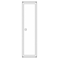 Preview: Zählerschrank 3.HZ 1 Zählerplatz, Höhe 1100mm (Tür)