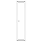 Preview: Zählerschrank 3.HZ 1 Zähler, TSG, Höhe 1400mm (Tür)