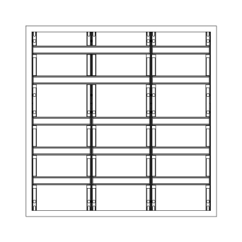 F-Tronic AP Feldverteiler Reihenklemmen 165mm, 3x5-​reihig, 180TE