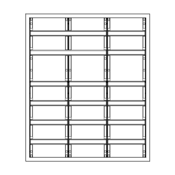 F-Tronic AP Feldverteiler Reihenklemmen 165mm, 3x6-reihig, 216TE