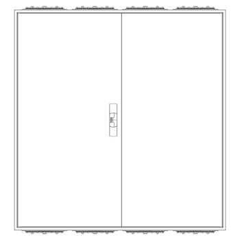 Preview: F-Tronic Zählerschrank eHZ 3 Zähler, 1 Leer, 2 Verteiler, APZ (Front)