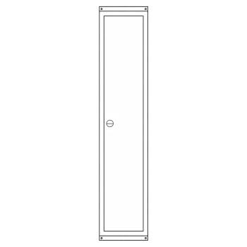 Preview: Zählerschrank 3.HZ 2 Zähler, Höhe 1400mm (Tür)