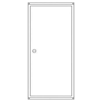 Preview: Zählerschrank 3.HZ 1 Zählerplatz, 1 Verteiler, Höhe 1100mm (Tür)