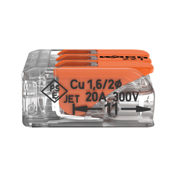 Preview: Dosenklemmen COMPACT 3-​polig | VPE 50 Stk | WAGO (rechts)