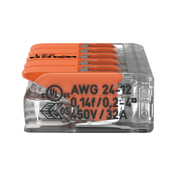 Preview: Dosenklemmen COMPACT 5-​polig | VPE 25 Stk | WAGO (rechts)