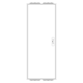 Preview: F-TRONIC Zählerschrank 3.HZ 2 Zählerplätze, Verteilerfeld, APZ, 1400mm (Front)