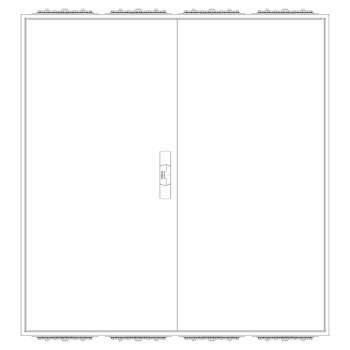 Preview: F-Tronic Zählerschrank 3.HZ 2 Zähler, 2 Verteiler, APZ, 1100mm (Front)