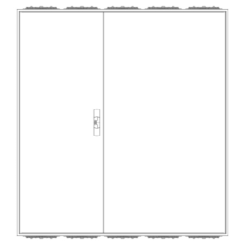 Preview: F-Tronic 3.HZ Zählerschrank 10 Zähler, 1400mm (Front)