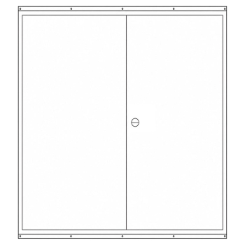 Preview: Zählerschrank 3.HZ 5 Zähler, TSG, Verteiler, TK-Feld, Höhe 1400mm (Tür)