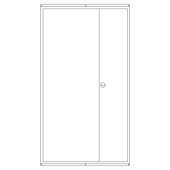 Preview: Schiegl Zählerschrank 1 Zähler, TSG, 2 Verteiler, APZ, 3.HZ, 1400mm (Tür)