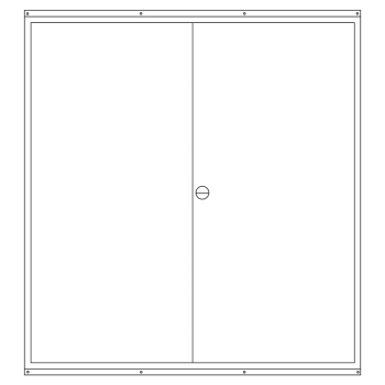 Preview: Schiegl Zählerschrank 3.HZ 2 Zähler, 2 Verteiler, APZ, 1100mm (Front)