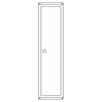 Preview: Zählerschrank 3.HZ 1 Zählerplatz, Höhe 1100mm (Tür)