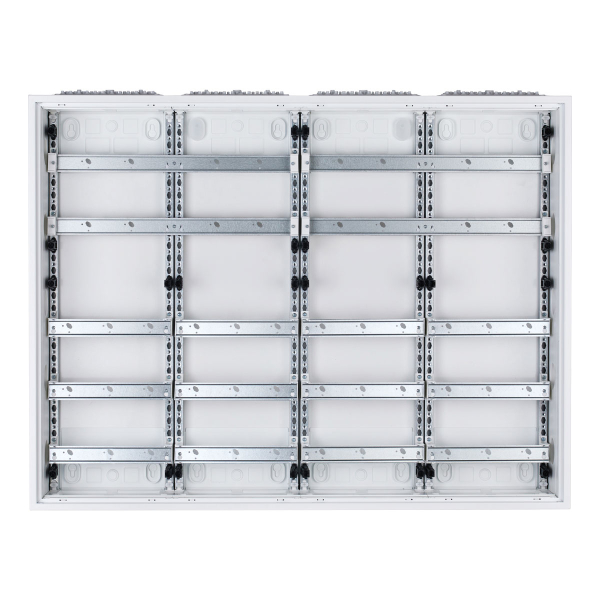 F-Tronic AP Feldverteiler Reihenklemmen 165mm, 4x5-reihig, 240TE (ohne Abdeckung)