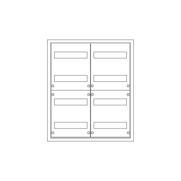 AP Feldverteiler 140mm, 2x4-reihig, 96TE, SCHIEGL