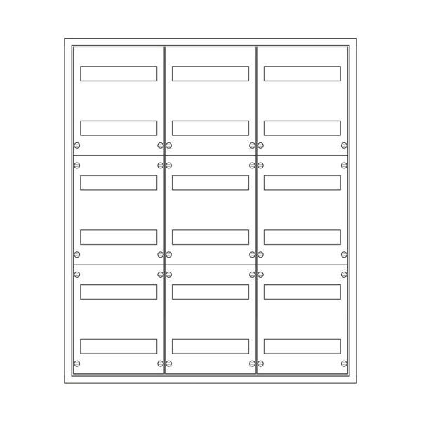 AP Feldverteiler 140mm, 3x6-reihig, 216TE | SCHIEGL
