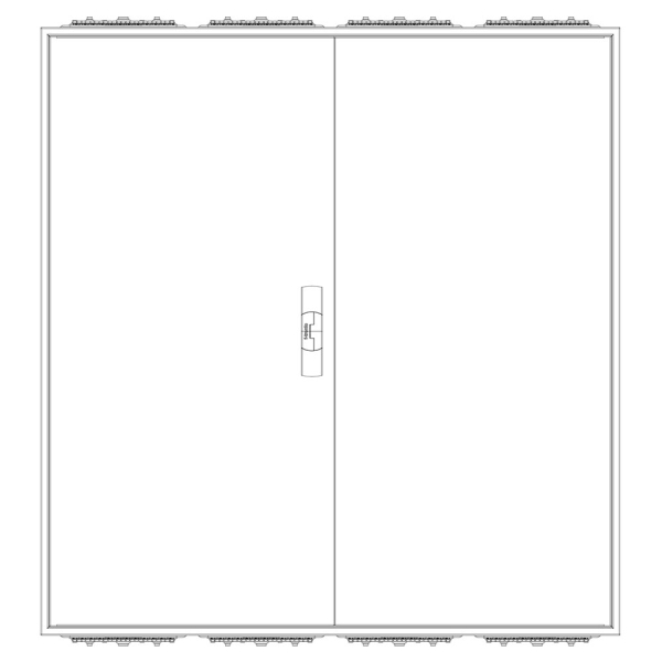 F-Tronic Zählerschrank eHZ 4 Zähler, 2 Verteiler, APZ, 1100mm (Front)