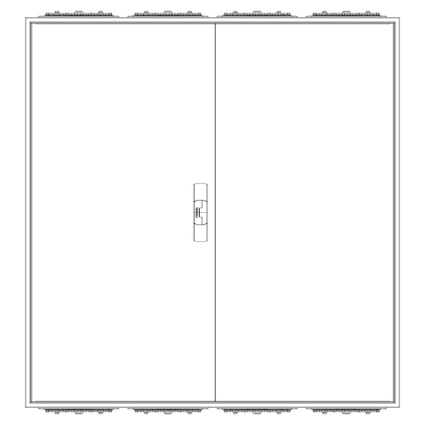 F-Tronic Zählerschrank eHZ 3 Zähler, 1 Leer, 2 Verteiler, APZ (Front)
