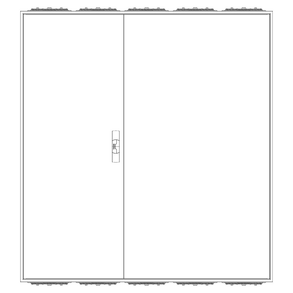 F-Tronic 3.HZ Zählerschrank 9 Zähler, 1400mm (Front)