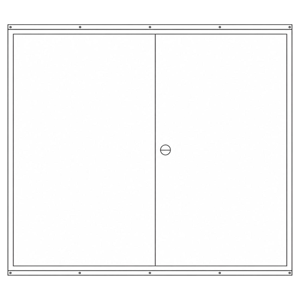 Zählerschrank 3.HZ 5 Zähler, Höhe 1100mm (Tür)