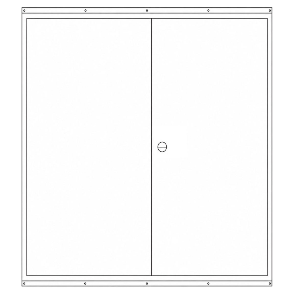 Zählerschrank 3.HZ 6 Zähler, Verteiler, TK-Feld, Höhe 1400mm (Tür)