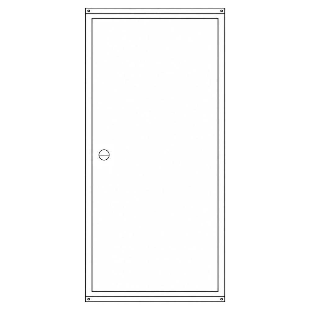 Zählerschrank 3.HZ 1 Zählerplatz, 1 Verteiler, Höhe 1100mm (Tür)
