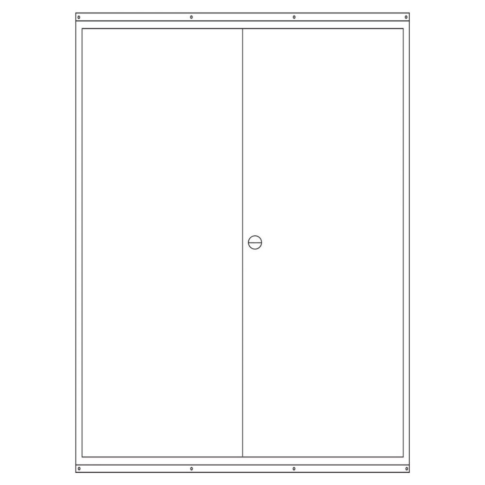 Zählerschrank 3.HZ 5 Zähler, TSG, Verteiler, Höhe 1400mm (Tür)