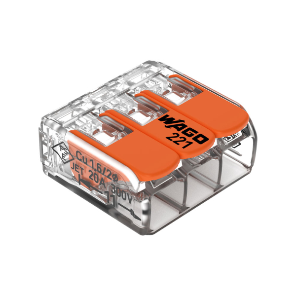 Dosenklemmen COMPACT 3-​polig | VPE 50 Stk | WAGO