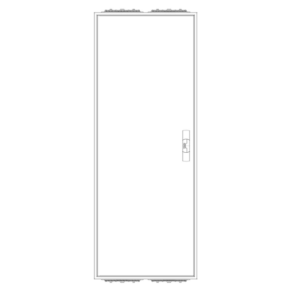 F-TRONIC Zählerschrank 3.HZ 2 Zählerplätze, Verteilerfeld, APZ, 1400mm (Front)
