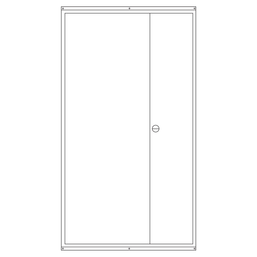 Schiegl Zählerschrank 1 Zähler, TSG, 2 Verteiler, APZ, 3.HZ, 1400mm (Tür)